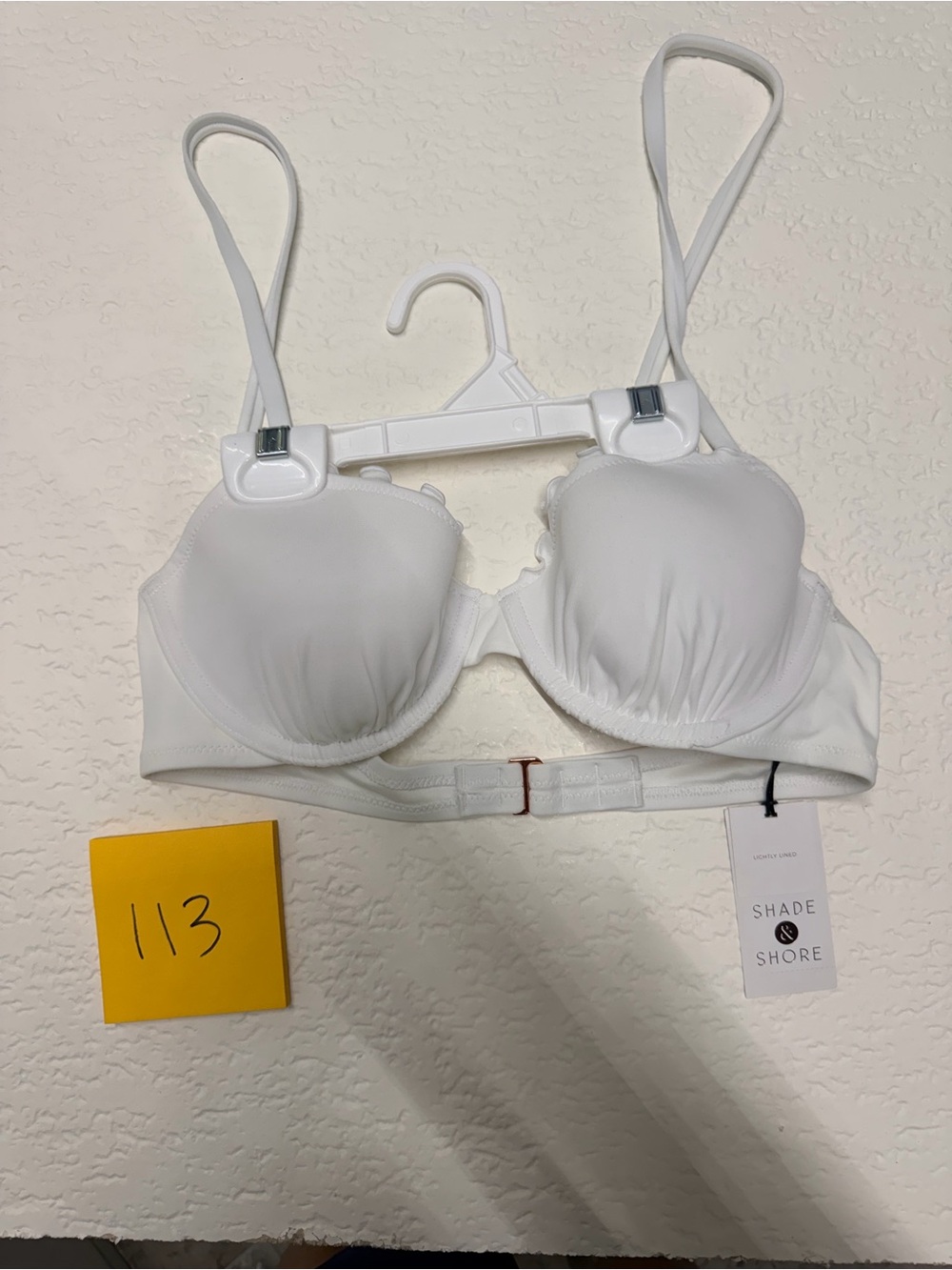 Shade & Shore White Padded Women's Bikini Top
